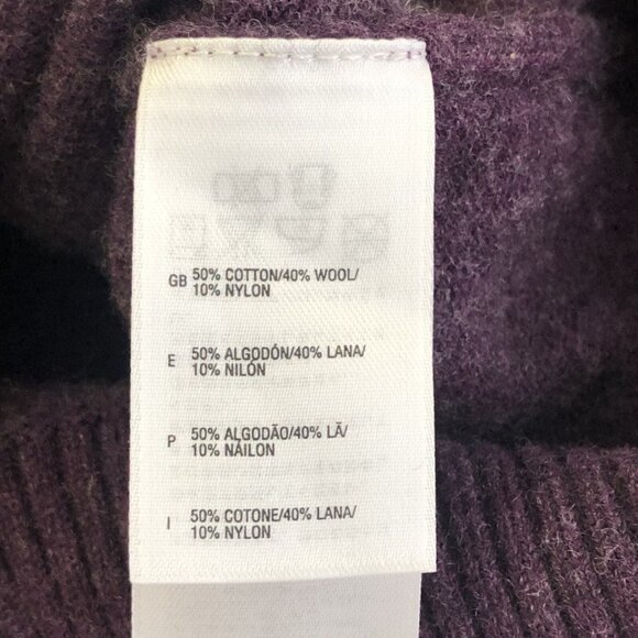 The North Face - Knit Sweater with Full Zip-Up and Hood | Size Small | Purple - Picture 2 of 12